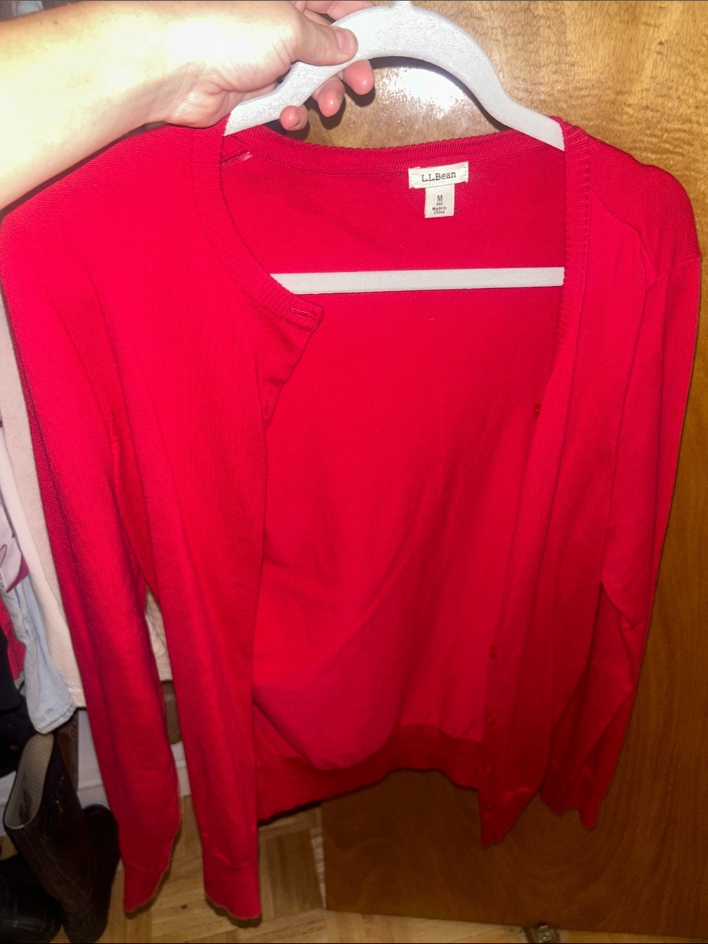 L.L. Bean | Red Cardigan